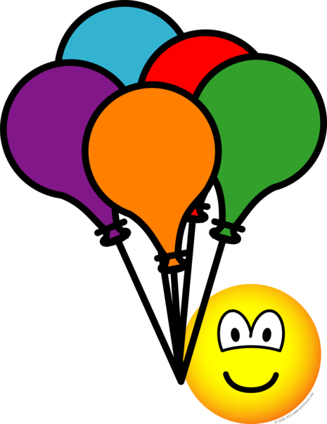 Party balloons emoticon